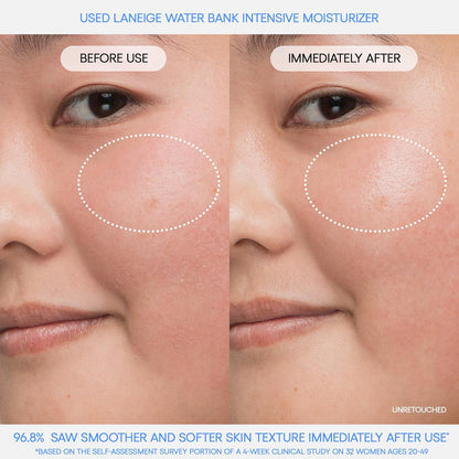 Water Bank Blue Hyaluronic Intensive Moisturizer: Hydrating Face Cream for Extra Dry Skin with Squalane & Peptide for Skin Barrier Support, Dermatologist-Tested